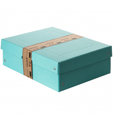Aufbewahrungsbox PureBox Pastell 22001864, mit Deckel, au&szlig;en 24x10x32cm, Pappe pastellazurblau