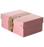 Aufbewahrungsbox PureBox Pastell 22001896, mit Deckel, au&szlig;en 18x10x25cm, Pappe pastellpink