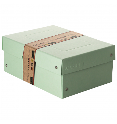 Aufbewahrungsbox PureBox Pastell 22001920, mit Deckel, au&szlig;en 18x10x25cm, Pappe pastellgr&uuml;n