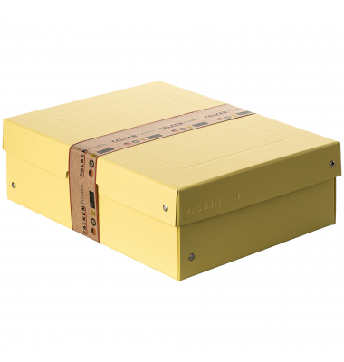 Aufbewahrungsbox PureBox Pastell 22001936, mit Deckel, au&szlig;en 24x10x32cm, Pappe pastellgelb