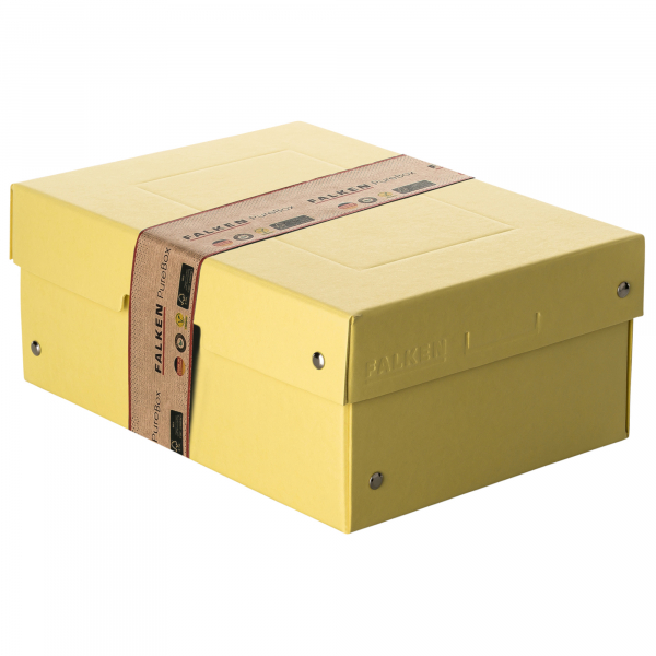 4014481245528 - Aufbewahrungsbox PureBox Pastell 22001944 Pappe pastellgelb 4014481245528 Falken