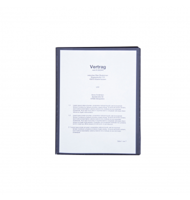 Sichtbuch 125352000, schwarz, A4, mit 20 H&uuml;llen, Polypropylen (PP)