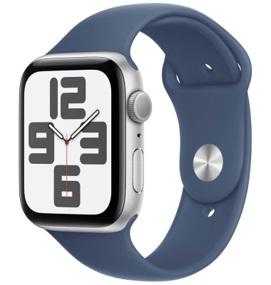 Watch SE 44 mm Aluminium (GPS) Sportarmband SM  denim, silber