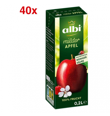 milder Apfel Fruchtsaft 40 x 0,2 l