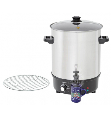 Einkochautomat Glühweintopf CNS silber 30,0 l 2000 W