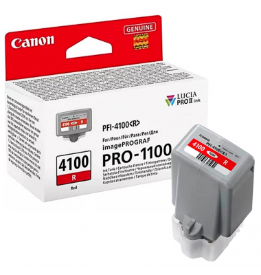 Druckerpatrone PFI-4100 R 6785C001, rot