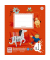 Buchstabenheft B1 060551064 URSUS Formati, Lineatur 6 / liniert, Quart, 80g, rot, 14 Blatt / 28 Seiten