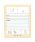 Buchstabenheft B2 060551065 URSUS Formati, Lineatur 6 / liniert, Quart, 80g, rot, 14 Blatt / 28 Seiten