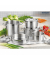 Kochtopf-Set 380-822 Edelstahl 9tlg.