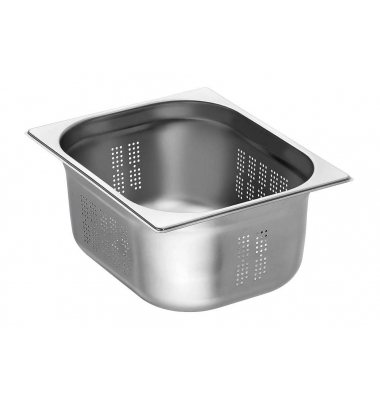 GN-Behälter Top Line 12 perforiert silber 9,5 l