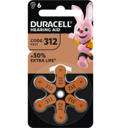 6 DURACELL Knopfzellen 312 AC 1,45 V