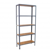 Regal SIMONHOME CLICK MINI 8425437128943 grau, braun 80,0 x 30,0 x 180,0 cm