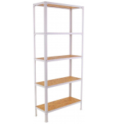 Regal SIMONHOME CLICK MINI 8425437128950 weiß, braun 80,0 x 30,0 x 180,0 cm