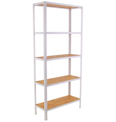 Regal SIMONHOME CLICK MINI 8425437128950 weiß, braun 80,0 x 30,0 x 180,0 cm
