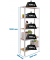 Regal SIMONHOME CLICK MINI 8425437128950 weiß, braun 80,0 x 30,0 x 180,0 cm