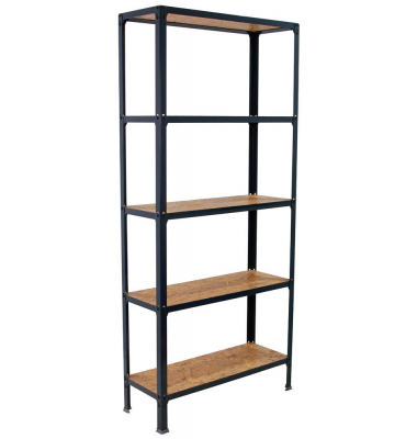 Regal SIMONHOME CLICK MINI 8425437128967 anthrazit, braun 80,0 x 30,0 x 180,0 cm