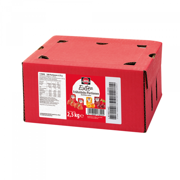 4011800178994 - Extra Mix Erdbeere Aprikose Sauerkirsche Konfitüre 4011800178994 100 Stück 4011800178994 - Extra Mix Erdbeere Aprikose Sauerkirsche Konfitüre 4011800178994 100 Stück