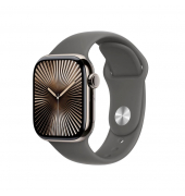 Watch Series 10 42 mm Titan (GPS+Cellular) Sportarmband SM  steingrau, natur