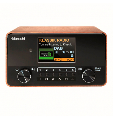 DR 866 Senior Radio braun, schwarz