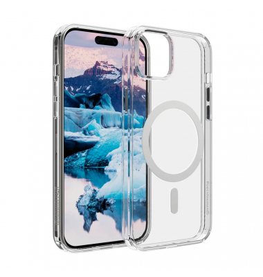 Iceland Pro Magsafe Handy-Cover für Apple iPhone 15 Plus transparent