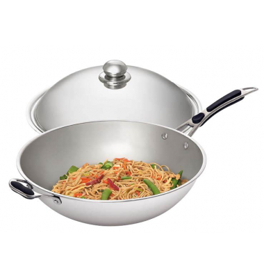 Pfanne Wok W360R silber 36,0 cm