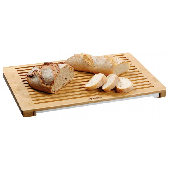 4015613692647 - KSM Brot-Schneidebrett Aus Holz mit integrierter Melamin-Krümelschale Maße 600 x 400 x 43 mm 4015613692647 - KSM Brot-Schneidebrett Aus Holz mit integrierter Melamin-Krümelschale Maße 600 x 400 x 43 mm