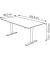 Schreibtisch Move 1 base, elektrisch höhenverstellbar, 73-123cm (H), 160x80cm (BxT), rechteckig, lichtgrau / silber