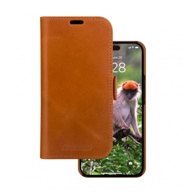 Lynge Handyhülle für Apple iPhone 15 Pro braun