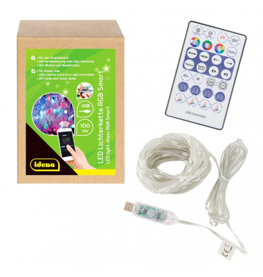 Lichterkette 30521 Smart, 100 LEDs, Länge 12m, bunt