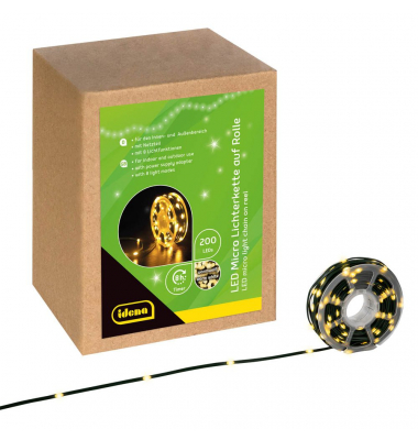 Lichterkette 30542 Micro, 200 LEDs, Länge 22,9m, warmweiß