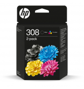 308 (6L6S6UE) schwarz, cyan, magenta, gelb Druckerpatrone, 2er-Set