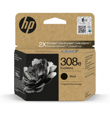 Druckerpatrone 308e 7FP22UE (kompatibel zu HP Envy 6110), schwarz, ca. 320 Seiten