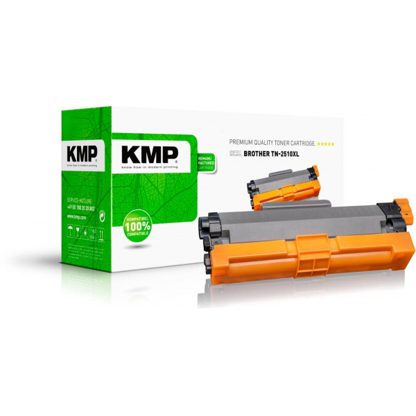 4011324001648 - Toner 12703000 (kompatibel zu brother TN-2510XL) schwarz ca 3000 Seiten 4011324001648 KMP