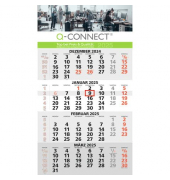 Viermonatskalender 70291, 1 Seite / 4 Monate, 30x42cm (30x42cm), 2026