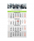 Viermonatskalender 70291, 1 Seite / 4 Monate, 30x42cm (30x42cm), 2025