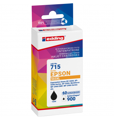 Tintenpatrone 18-715 wie Epson 503XL sw