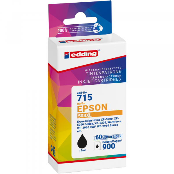 4057305068873 - Tintenpatrone 18-715 wie Epson 503XL sw 4057305068873 Edding