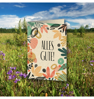 Einladungskarten DS612 Colorful plants