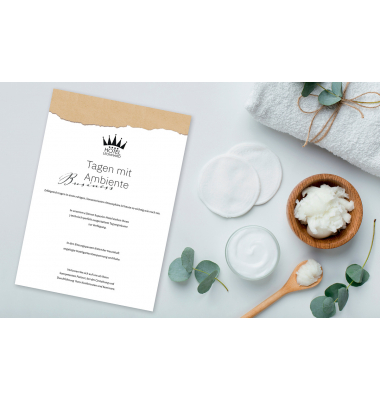 Motiv-Papier Torn kraft paper - beige - 90 gm² - A4 - 100 Blatt