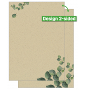 Motivpapier DP615, grün/braun, Eukalyptuszweige, A4, 100g