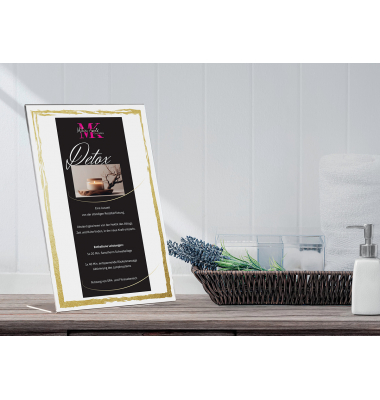 Motiv-Papier Golden frame - goldgelb - 200 gm² - A4 - 50 Blatt