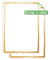 Motiv-Papier Golden frame - goldgelb - 200 gm² - A4 - 50 Blatt