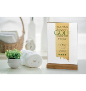 Motiv-Papier Golden brush stroke - goldgelb - 200 gm² - A4 - 50 Blatt