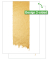 Motiv-Papier Golden brush stroke - goldgelb - 200 gm² - A4 - 50 Blatt