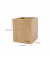 Stifteköcher - Bambus - beige - 9,2 x 10,6 cm