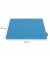 Mauspad - recyceltes PET, recyceltes PP - hellblau, dunkelgrau - beidseitig verwendbar - 25 x 0,7 cm
