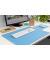 Schreibunterlage - recyceltes PET, recyceltes PP - hellblau, dunkelgrau - beidseitig verwendbar - 60 x 0,7 cm