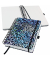 Notizbuch JN652, blau, A5, blanko, 120g, 120 Blatt / 240 Seiten
