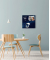 Glas-Magnettafel Artverum - Design Galaxy - 48 x 48 cm - blau - Sicherheitsglas (ESG) - SGS-geprüft