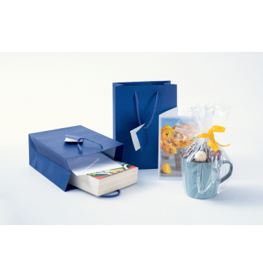 Geschenktasche GT504, allgemein, Small,Kunststoffkordel,Geschenkanhänger, 17cm x 23cm